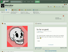 Tablet Screenshot of bitterlyblue.deviantart.com