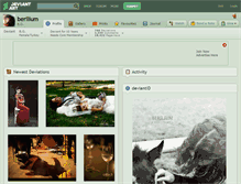 Tablet Screenshot of berilium.deviantart.com