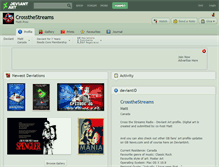 Tablet Screenshot of crossthestreams.deviantart.com
