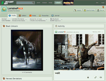 Tablet Screenshot of lorrainep.deviantart.com