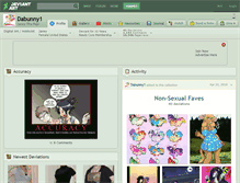 Tablet Screenshot of dabunny1.deviantart.com