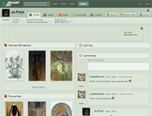 Tablet Screenshot of jo-freyr.deviantart.com
