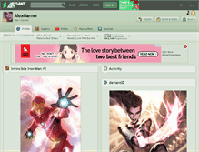 Tablet Screenshot of alexgarner.deviantart.com