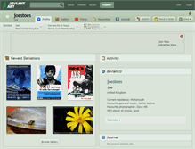 Tablet Screenshot of joestoes.deviantart.com
