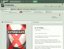 Tablet Screenshot of erinsthename.deviantart.com