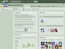 Tablet Screenshot of pokemonsonictower.deviantart.com