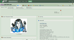 Desktop Screenshot of cant-feel-you.deviantart.com