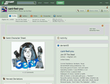 Tablet Screenshot of cant-feel-you.deviantart.com