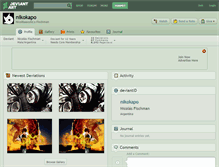 Tablet Screenshot of nikokapo.deviantart.com