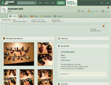 Tablet Screenshot of moonservant.deviantart.com