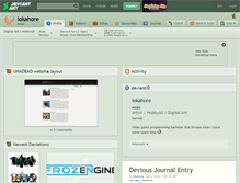 Tablet Screenshot of lokahore.deviantart.com