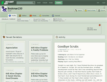 Tablet Screenshot of bookman230.deviantart.com