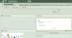 Desktop Screenshot of molestiashrugplz.deviantart.com