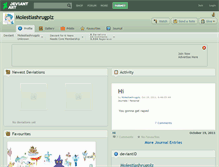Tablet Screenshot of molestiashrugplz.deviantart.com