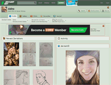 Tablet Screenshot of aisho.deviantart.com