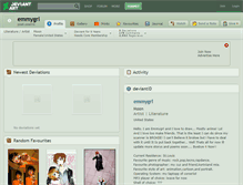 Tablet Screenshot of emmygrl.deviantart.com