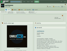 Tablet Screenshot of camilojones.deviantart.com