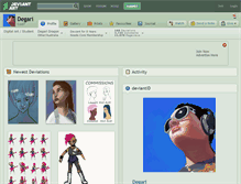 Tablet Screenshot of degari.deviantart.com