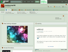 Tablet Screenshot of monkeyman98.deviantart.com