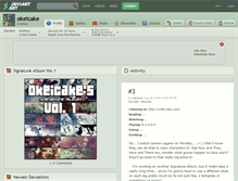 Tablet Screenshot of okeicake.deviantart.com