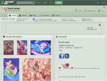 Tablet Screenshot of kuroi-onee.deviantart.com