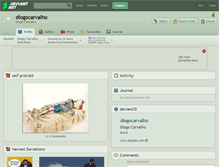 Tablet Screenshot of diogocarvalho.deviantart.com