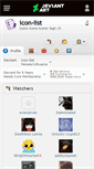 Mobile Screenshot of icon-list.deviantart.com