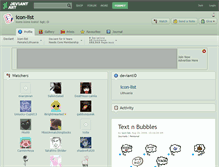 Tablet Screenshot of icon-list.deviantart.com