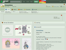 Tablet Screenshot of hinotohime.deviantart.com