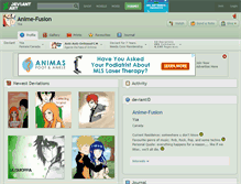 Tablet Screenshot of anime-fusion.deviantart.com