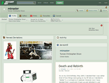 Tablet Screenshot of mtmaster.deviantart.com