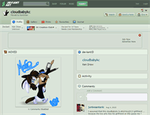 Tablet Screenshot of cloudbabykc.deviantart.com