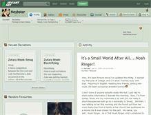 Tablet Screenshot of neybster.deviantart.com