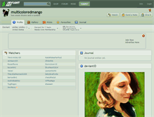 Tablet Screenshot of multicoloredmango.deviantart.com