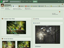 Tablet Screenshot of johnbean.deviantart.com