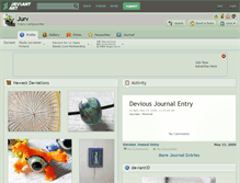 Tablet Screenshot of jurv.deviantart.com