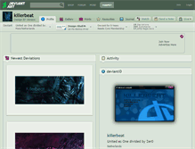 Tablet Screenshot of killerbeat.deviantart.com