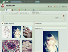 Tablet Screenshot of celestialgreen.deviantart.com