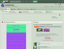 Tablet Screenshot of crystalofchaos.deviantart.com
