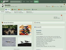 Tablet Screenshot of boundry.deviantart.com