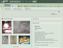 Tablet Screenshot of denevey.deviantart.com