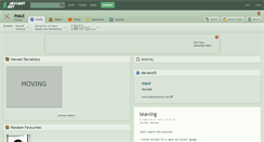 Desktop Screenshot of maui.deviantart.com