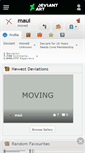 Mobile Screenshot of maui.deviantart.com