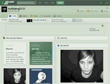 Tablet Screenshot of muttdawg3131.deviantart.com