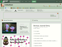 Tablet Screenshot of cristinaflynn.deviantart.com