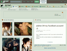 Tablet Screenshot of dot-dep.deviantart.com