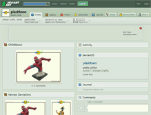Tablet Screenshot of plastitoon.deviantart.com