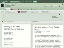 Tablet Screenshot of devotedwritter93.deviantart.com