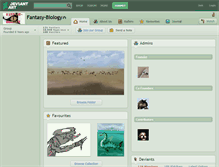 Tablet Screenshot of fantasy-biology.deviantart.com