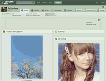 Tablet Screenshot of fetterless.deviantart.com